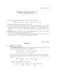 Topology 440, Homework no. 2 Solutions