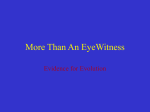 More Than An EyeWitness