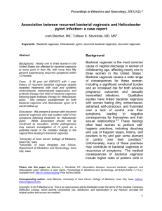 Association between recurrent bacterial