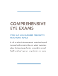 comprehensive eye exams