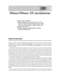 Effexor/Effexor XR (venlafaxine)