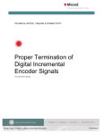 Proper Termination of Digital Incremental Encoder