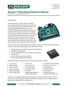 Nexys4™ FPGA Board Reference Manual