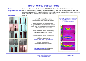 lensed fiber