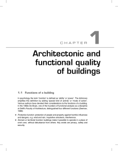 Architectonic and functional quality of buildings