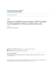 Design of a High Dynamic Range CMOS Variable Gain Amplifier for
