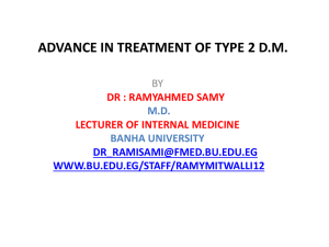 ADVANCE IN TREATMENT OF TYPE 2 D.M.
