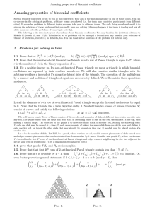 Amazing properties of binomial coefficients