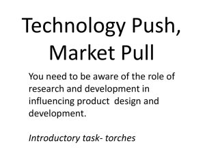 Technology Push, Market Pull