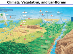 Climate, Vegetation, and Landforms