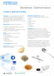 Worksheet: Sedimentation