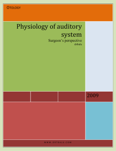 Physiology of auditory system (PDF Available)