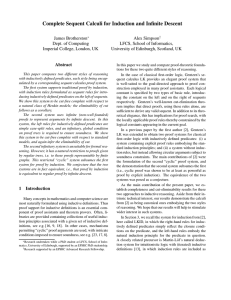 Complete Sequent Calculi for Induction and Infinite Descent