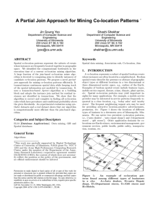 A Partial Join Approach for Mining Co