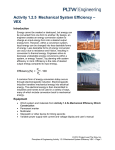 Activity 1.2.5 Mechanical System Efficiency – VEX