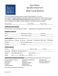 New Patient Specialty Intake Form