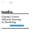 Getting Creative Efficient Sourcing in Marketing