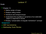 Physics 207: Lecture 2 Notes