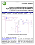 Improving the Power Factor of Isolated Flyback Converters for