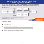 BD FACSuite Software Quick Reference Guide for