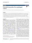 Potential biomarkers for esophageal cancer | SpringerPlus | Full Text