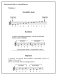 Reference Guide to Music Literacy