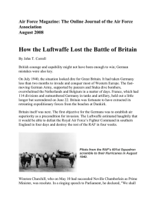 How the Luftwaffe Lost the Battle of Britain