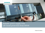 Reliable power supply with all-round protection from SITOP.