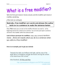 free modifier