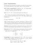 Linear Transformations