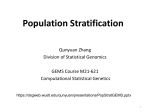 PopStratGEMS2012 - Division of Statistical Genomics