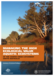 Managing the high ecological Value aquatic ecosysteMs