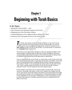 Beginning with Torah Basics