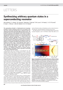 Synthesizing arbitrary quantum states in a superconducting resonator