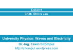 9/2 Erwin Sitompul University Physics: Wave and Electricity