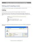 Editing and Compiling in Java