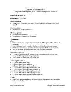 Using articles to explain possible causes of genetic