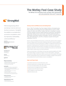 The Motley Fool Case Study