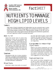 Nutrients to manage high lipid levels