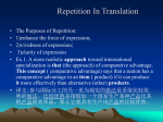 English Ways of Avoiding Repetition