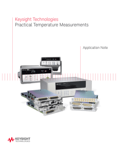 Keysight Technologies Practical Temperature Measurements