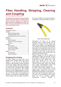 Application note: Stripping cleaving and coupling to