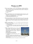 Physics 111 HW6 - University of St. Thomas
