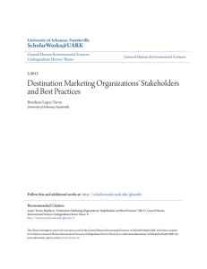 Destination Marketing Organizations` Stakeholders and Best Practices