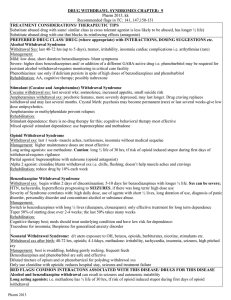 Drug withdrawal syndromes cs