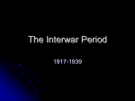 The Interwar Period