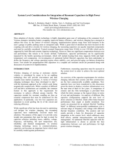 System Level Considerations for Integration of Resonant Capacitors