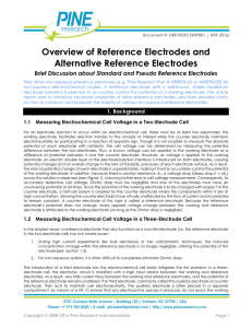 Overview of Reference Electrodes and Alternative