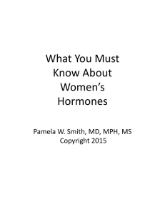 What You Must Know About Women`s Hormones