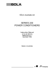 SERIES 200 POWER CONDITIONERS